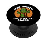 Hug Worth Wizard Cactus - Pianta magica coordinata per Halloween PopSockets PopGrip Adesivo