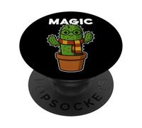 Hug Worth Wizard Cactus - Pianta magica coordinata per Halloween PopSockets PopGrip Adesivo