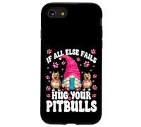 Hug Your Dog Quotes For Pittie Mom With Cute Pitbull Gnome Custodia per iPhone SE (2020) / 7/8