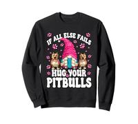 Hug Your Dog Quotes for Pittie Mom with Cute Pitbull GNOME Felpa