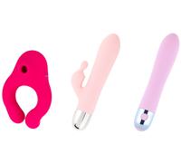 HUGBOX Cofanetto Scoperta 3-in-1 - Stimolatore Clitorideo, Rabbit e Vi