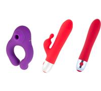 HUGBOX Cofanetto Scoperta 3-in-1 - Stimolatore Clitorideo, Rabbit e Vi