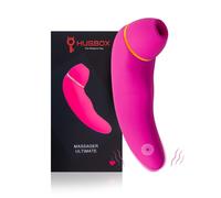 Hugbox Succhia Clitoride e Vibratore Femminile 30 Programmi Rosa
