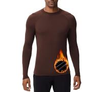 HUGE SPORTS Maglia Termiche da Uomo Invernale Biancheria Intimo Termica a Maniche Lunghe Asciugatura Rapida Corsa Ciclismo