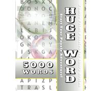 HUGE WORD: 5,000 Hidden Words: Jumbo Print Puzzles for Sharp Brains | jumbo print word search | large print puzzle book | brain games for seniors | ... mind challenge puzzles | big print word games