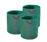 HUGELEAF - Sacchetti riutilizzabili per rifiuti di foglie da giardino, 72 litri, resistenti, con doppi manici per cortile, giardino, prato