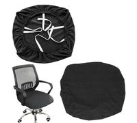Hugfads 2 pcs Coprisedia Elasticizzato per Sedia da Ufficio, Lavabile, Rivestimento Universale per Sedia da Ufficio, Adatto per studio, ufficio, biblioteca (Nero)
