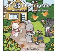 Huggable Animals Coloring book for kids and adults: COMFY & SIMPLE RELAXING COLORING BOOK FOR KIDS AND ADULTS