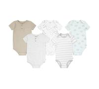 Huggies 5-Pack Elevated Bodysuit Body, Blue Haze, 12 Mesi (Pacco da 5) Unisex-Bimbi