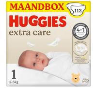 Huggies Bebè Extra Care Pannolini, Taglia 1 (2-5 kg), 112 pannolini