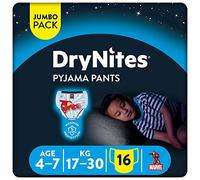 Huggies Dry Nites - Mutandine per bambini, 4-7 anni, 17-30 kg
