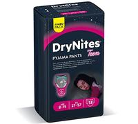 Huggies DryNites, 13 Mutandine assorbenti per la notte ragazza 8-15 anni (27-57 kg)