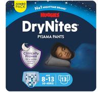 Huggies DryNites Mutandine Assorbenti per la Notte, Ragazzo, 8-15 Anni (27-57 kg), 1 confezione da 13 pezzi