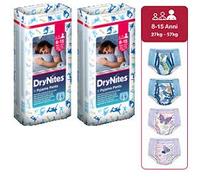 Huggies Mutandine Assorbenti Drynites Girl 8/15 anni 27/48 Kg, 10 Pz