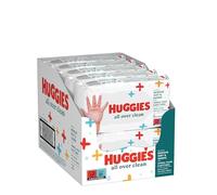 Huggies Everyday, Salviette neonato, 560 Salviette umidificate con 99% acqua pura e 65% fibre assorbenti naturali, 10 Confezioni da 56 Salviette