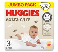 Huggies Extra Care, 80 Pannolini, Taglia 3 (4-9Kg), Pacco Scorta