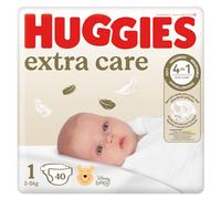 Kit Pannolini Huggies Extra Care Mis. 1 2-5 Kg 2 Pacchi da 28 pz