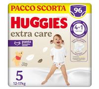 Huggies Extra Care Mutandina,Pannolini Mutandina Taglia 5 (12-17 Kg), Ultra Assorbenti, Design Disney, 96 Pz