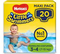 Huggies Litte Swimmers Pannolini Costumino Taglia 3/4 M - Pacco Grande da 20 ...
