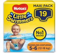 Huggies Litte Swimmers Pannolini Costumino Taglia 5/6 L - Pacco Grande da 19 ...