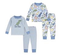 Huggies Little Hugs Huggies Snug Sleep Set (4-Pieces) Pajama, Blue/Green, 18 Mesi Baby Boys
