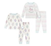Huggies Little Hugs Huggies Snug Sleep Set (4-Pieces) Pajama, Pink/Grey, 18 Mesi Baby Girls