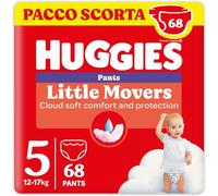 Huggies Little Movers Pannolini Mutandina Taglia 5 (12-17 Kg), Ultra assorbente, Protezione completa, 68 Pz