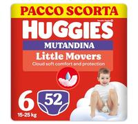 Huggies Little Movers Taglia 6 Pannolini Mutandina 15-25kg, 52 Pz
