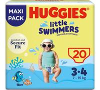Huggies Little Swimmers, 20 Pannolini Costumino, Taglia 3-4 (7-15 kg)