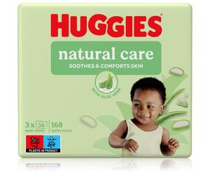 Huggies Natural Care salviette detergenti 3x56 pz
