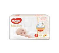 Kit Pannolini Huggies Extra Care Mis. 1 2-5 Kg 2 Pacchi da 28 pz