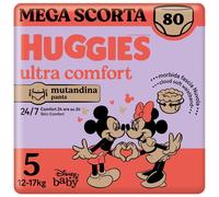 Huggies Pannolini Mutandina Ultra Comfort Taglia 5 Megapack 80 Pannolini