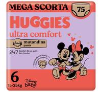 Huggies Pannolini Mutandina Ultra Comfort Taglia 6 Megapack 75 Pannolini