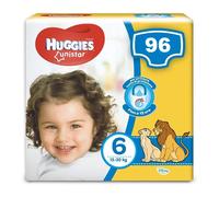 Huggies Pannolini Unistar Taglia 6 (15-30 kg) Confezione da 96 Pannolini (8X12)