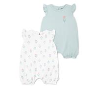 Huggies Clothes 1z3305 Sleeveless Romper 2 Units Verde,Bianco 24 Months Ragazza