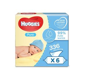 Huggies Salviette Pure Pacco Scorta 336 Salviette