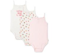 Huggies Strappy Bodysuit (3-Pack) Baby Girl White