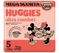 Huggies Ultra Comfort Mega Pack Taglia 5 102 Pannolini Mickey e Minnie