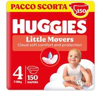 Huggies Ultra Comfort, Pannolini Taglia 4 (7-18 Kg), Design Disney, Pacco Scorta, 150 Pz