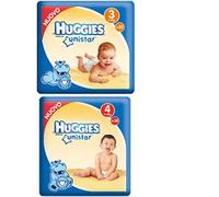 Huggies Unistar Pannolini Taglia 4 (7-18 kg) 18 Pannolini