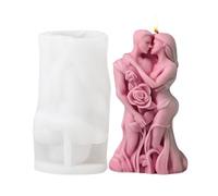 Hugging Couple Mold, 3D Silicone Candle Mold, Lovers Figurine For Wax Crafting, Detailed Body Shape Sculpture, Handmade Candle Accessory, Home Crafting Creative Present