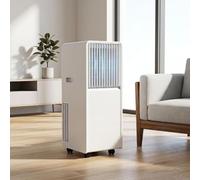 HUGGWRT Condizionatore Mobile 12000 BTU Freddo con Deumidificatore e Ventilatore Telecomando Kit Finestra Incluso per Casa Ufficio Camera Presa UK 98 Carri armati, 14000 Btu, 14000 BTU