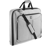 HUGH BUTLER Porta Abiti da Viaggio - Borsa Uomo - Borse da Vaggio - Vestiti Senza Pieghe - Una Borsa Grande per Tre Paia di Abiti - Colore Grigio