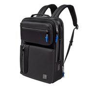 HUGH BUTLER Zaino per laptop Theodore - Solido e robusto - Dimensioni regolabili - Comodo - 2x porta USB esterna - Sei tasche multifunzionali - Borsa con cintura staccabile - 29x43x14cm