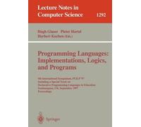 Hugh Glaser Programming Languages: Implementations, Logics, and Prog (Tascabile)