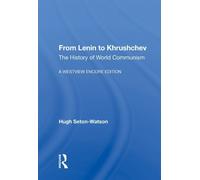 Hugh Seton-Watson From Lenin to Khrushchev (Copertina rigida)