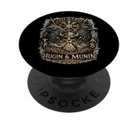 Hugin & Munin i corvi di Odino, Celti vichinghi Valhalla PopSockets PopGrip Adesivo