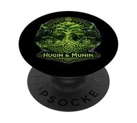 Hugin & Munin i corvi di Odino, Celti vichinghi Valhalla PopSockets PopGrip Adesivo