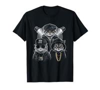 HugLife Cat Hip Hop Street Life Style Gangster Cat Squad Maglietta