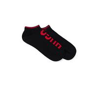 HUGO Calzini corti in misto cotone con logo in confezione da due - Style 2P AS LOGO CC W, 50469274 Nero 35-38